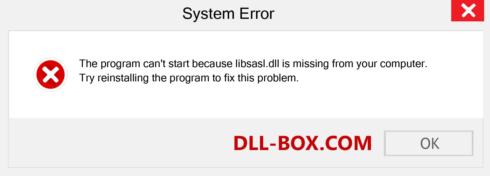  libsasl.dll file is missing?. Download for Windows 7, 8, 10 - Fix  libsasl dll Missing Error on Windows, photos, images