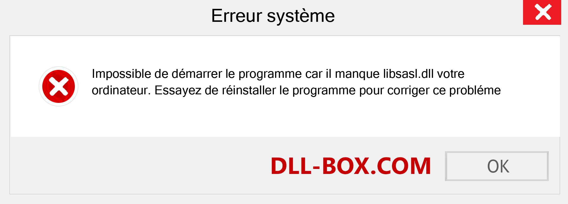 Le fichier libsasl.dll est manquant ?. Télécharger pour Windows 7, 8, 10 - Correction de l'erreur manquante libsasl dll sur Windows, photos, images